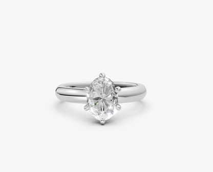 OLIVIA- Oval 6-Prong Solitaire Ring AG & CO Jewellery