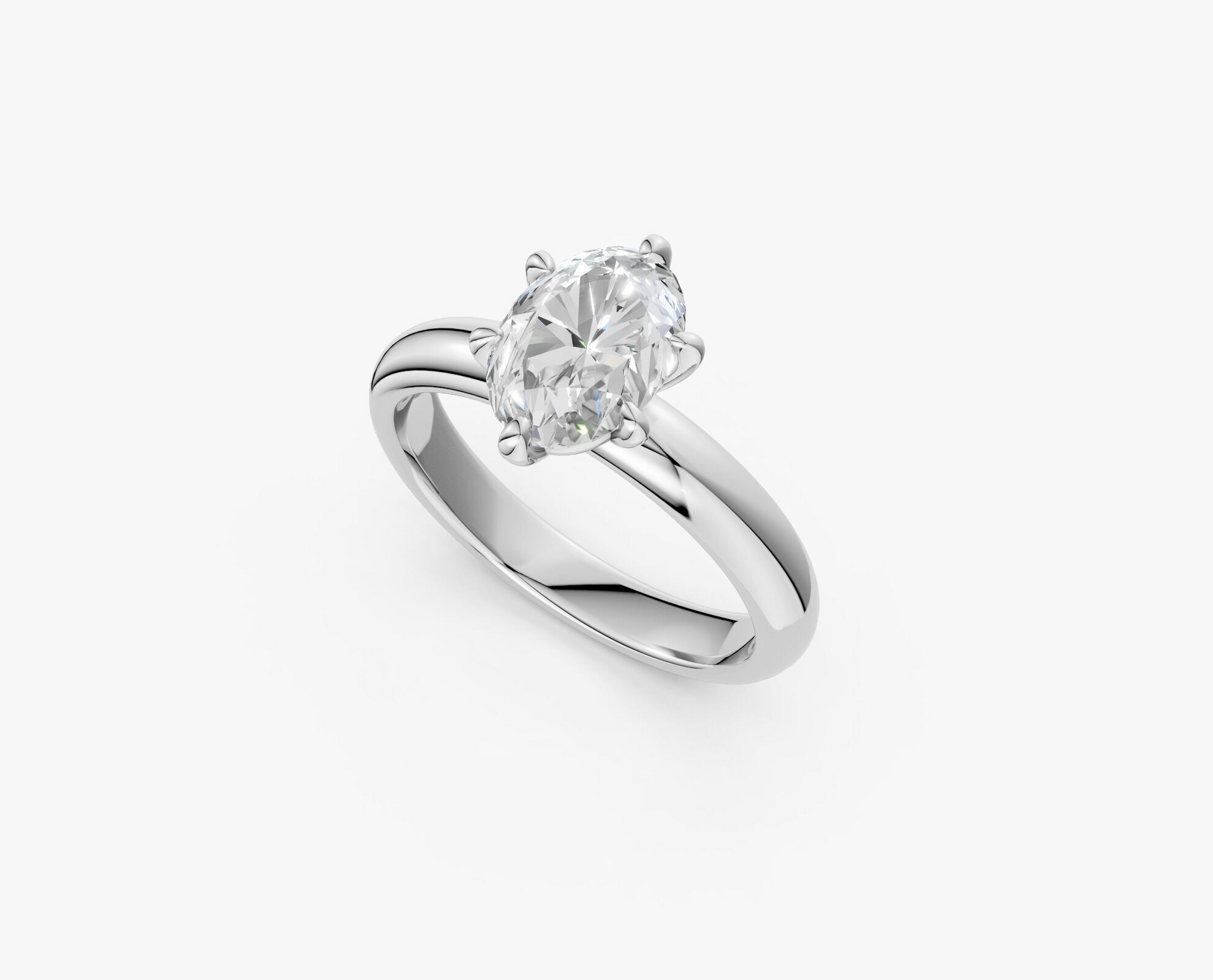 OLIVIA- Oval 6-Prong Solitaire Ring AG & CO Jewellery