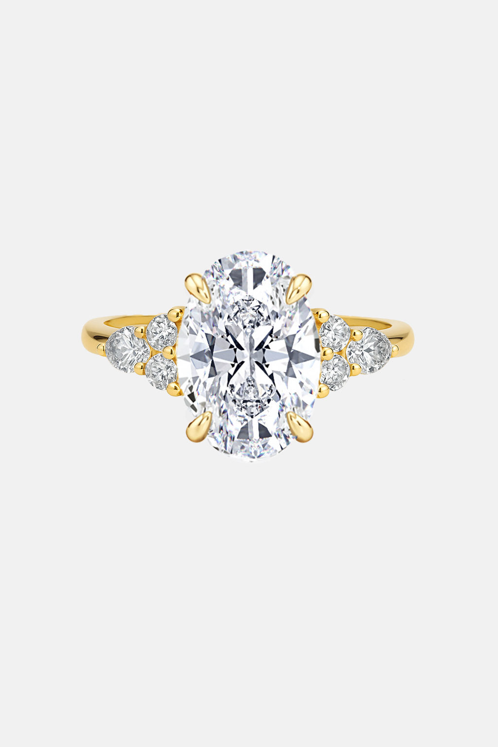 liora - oval with cluster trio accents ag & co jewellery