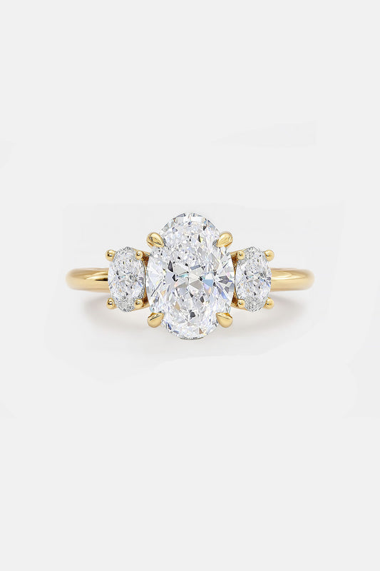 4.50CT Oval Three Stone Trilogy Engagement Ring AG & CO Jewellery