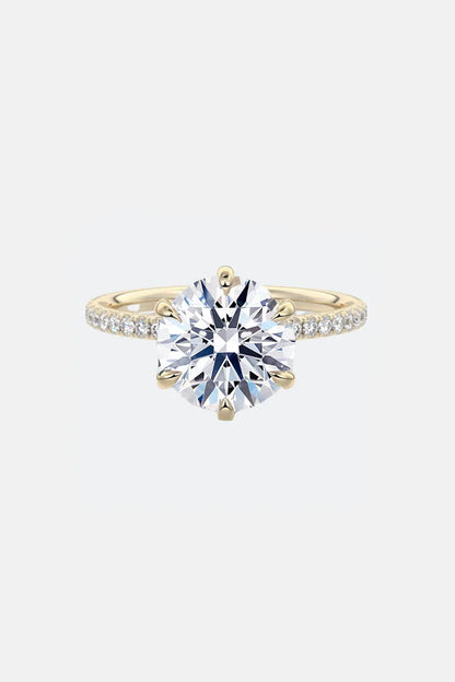 2.00 Carat 6 Claw Round Solitaire Engagement Ring - Lab Grown Diamond - 18K Gold AG & CO Jewellery