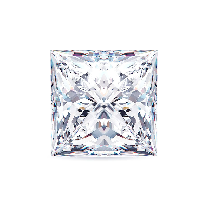 princess cut moissanite stone