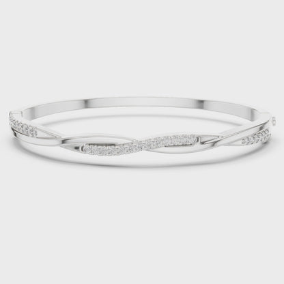 AMÉLINE — Diamond Twist Bangle