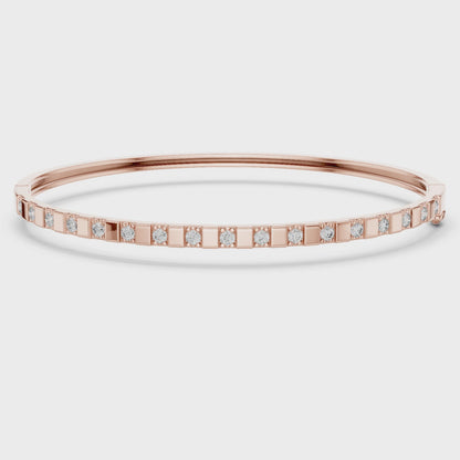 ÉLOWA — Modern Diamond  Tennis Bracelet
