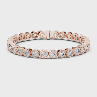 VALENCIA — Bezel Set Diamond Tennis Bracelet