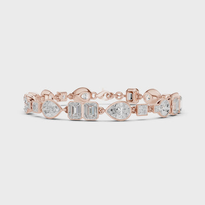 ELLE — Mixed Bezel Diamond Tennis Bracelet