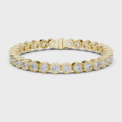VALENCIA — Bezel Set Diamond Tennis Bracelet