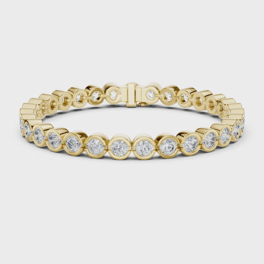 VALENCIA — Bezel Set Diamond Tennis Bracelet