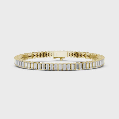 EVELINA — Baguette Lab-Grown Diamond Tennis Bracelet