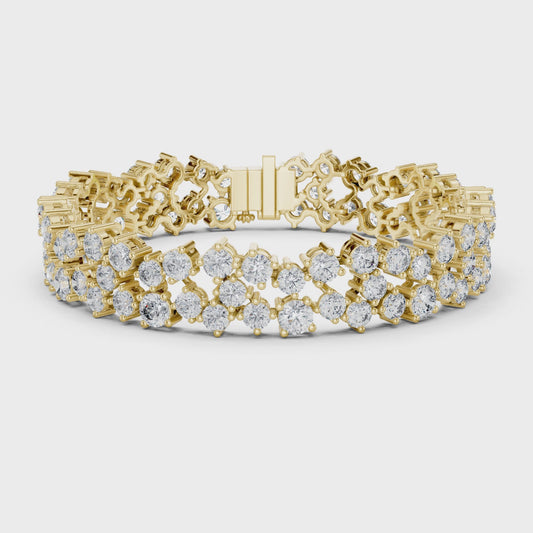 MARELLA — Alternating Round Brilliant Diamond Tennis Bracelet