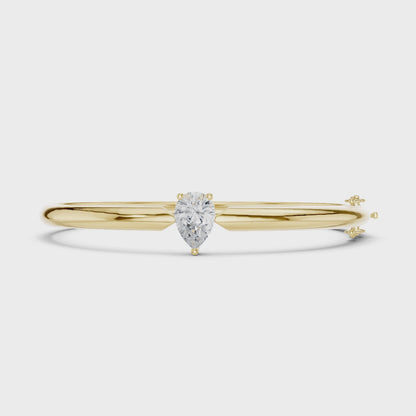 AYLA — Pear Cut Lab-Grown Diamond Bangle