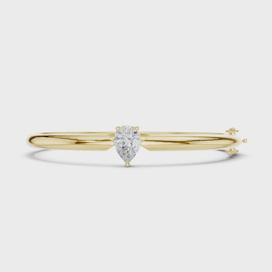AYLA — Pear Cut Lab-Grown Diamond Bangle