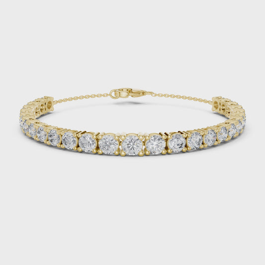 ALTHEA — Grand Round Brilliant Diamond Tennis Bracelet