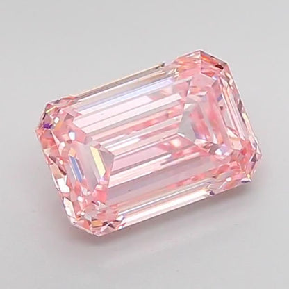3.01ct Emerald Pink Lab Grown Diamond (Colour Fancy Intense Pink, Clarity VS1, IGI Certified)