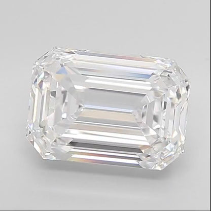 3.50ct Emerald Lab Grown Diamond (Colour D, Clarity VVS2, Cut EX, IGI Certified)