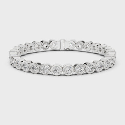 VALENCIA — Bezel Set Diamond Tennis Bracelet