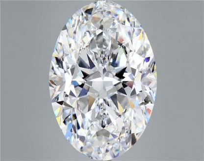 Oval 3.97ct D VVS2 EX EX IGI  Lab Grown