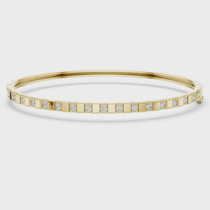 ÉLOWA — Modern Diamond  Tennis Bracelet