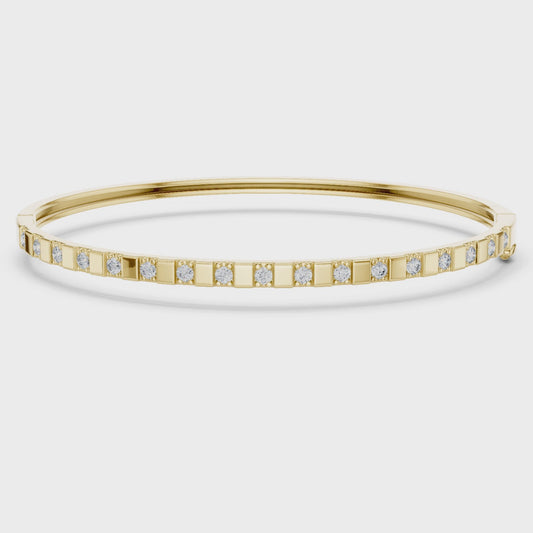 ÉLOWA — Modern Diamond  Tennis Bracelet