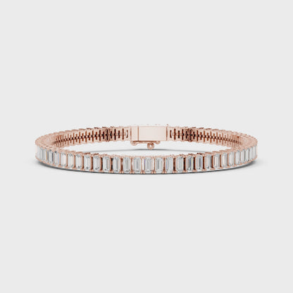 EVELINA — Baguette Lab-Grown Diamond Tennis Bracelet