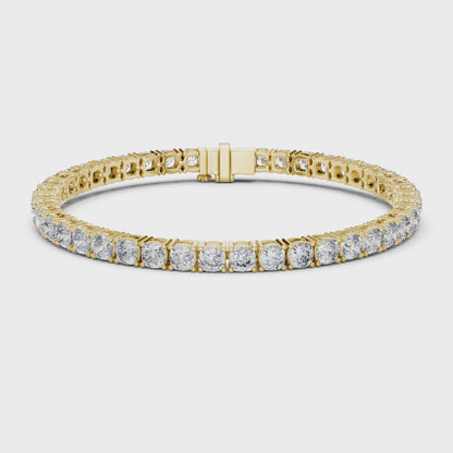SEREN — Round Brilliant Diamond Tennis Bracelet