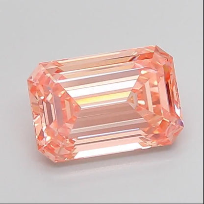 4.01ct Emerald Pink Lab Grown Diamond (Colour Fancy Intense Pink, Clarity VS1, IGI Certified)