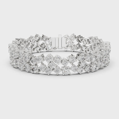 MARELLA — Alternating Round Brilliant Diamond Tennis Bracelet