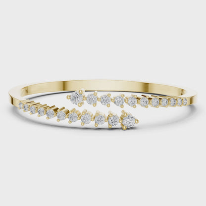ELENYA — Diamond Bypass Bangle
