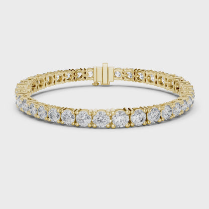 ÉVORA — 10.00ct Round Brilliant Diamond Tennis Bracelet