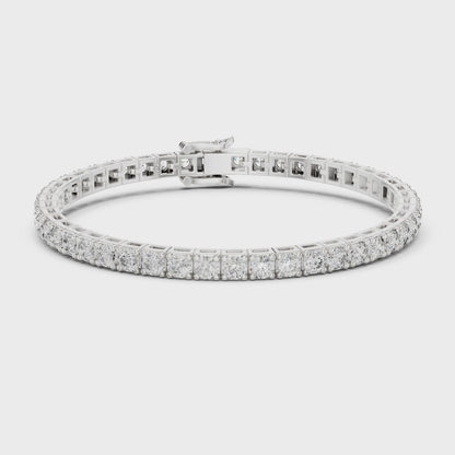 LIVIANE — Classic Round Brilliant Diamond Tennis Bracelet