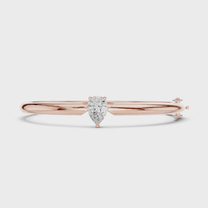 AYLA — Pear Cut Lab-Grown Diamond Bangle