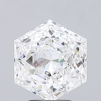 5.28ct Portuguese Cut Hexagon Diamond F VVS2 Excellent