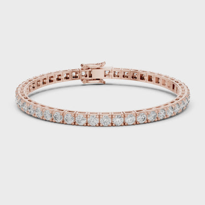 LIVIANE — Classic Round Brilliant Diamond Tennis Bracelet