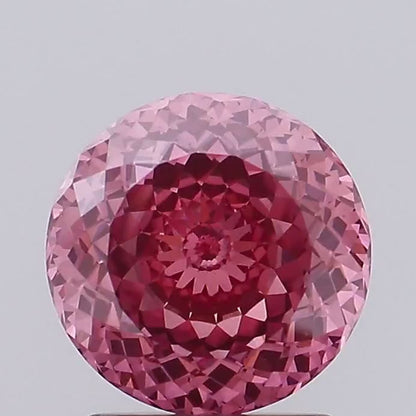 1.58ct Portuguese Cut Lab Grown Diamond (Colour Fancy Vivid Pink, Clarity VS1, IGI Certified)