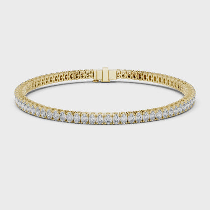 ELARA — Oval Cut Diamond Tennis Bracelet