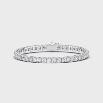 7.16ct Lab-Grown Diamond Tennis Bracelet in 10K Gold