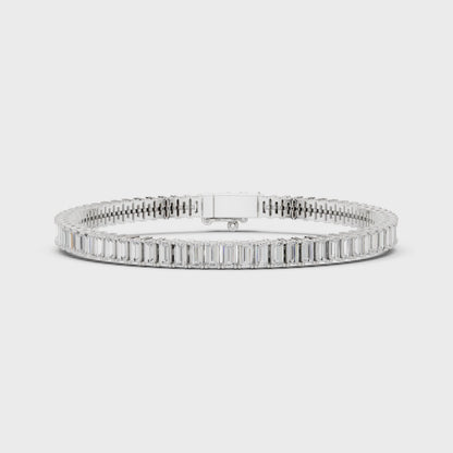 EVELINA — Baguette Lab-Grown Diamond Tennis Bracelet