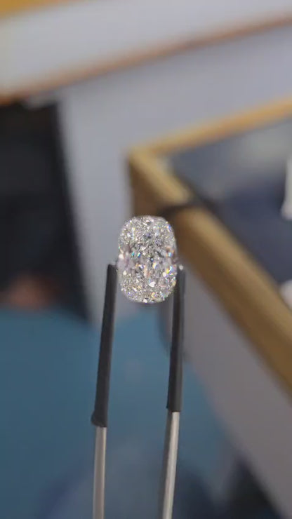 4.14 Carat E-VVS2 Cushion Cut Portuguese Lab Diamond