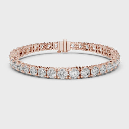 ÉVORA — 10.00ct Round Brilliant Diamond Tennis Bracelet