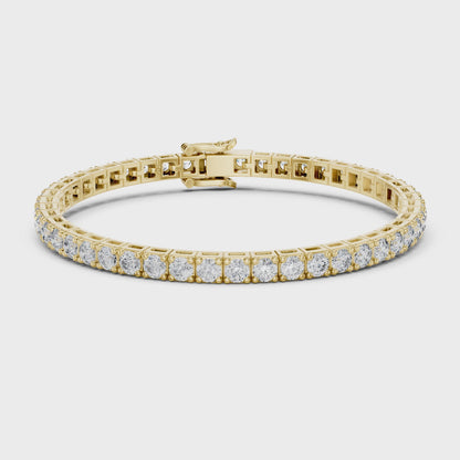 LIVIANE — Classic Round Brilliant Diamond Tennis Bracelet