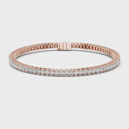 ELARA — Oval Cut Diamond Tennis Bracelet