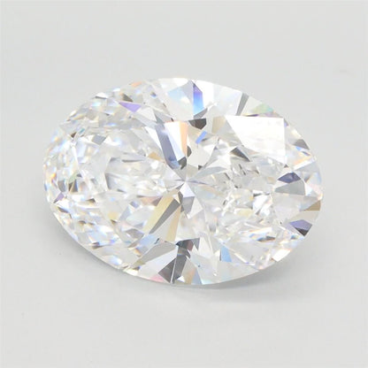 Oval Crushed Ice Moissanite Stone