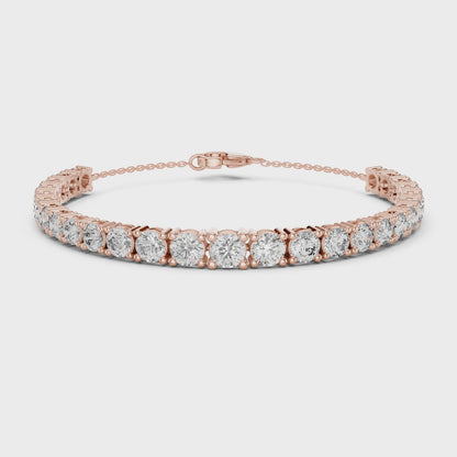 ALTHEA — Grand Round Brilliant Diamond Tennis Bracelet