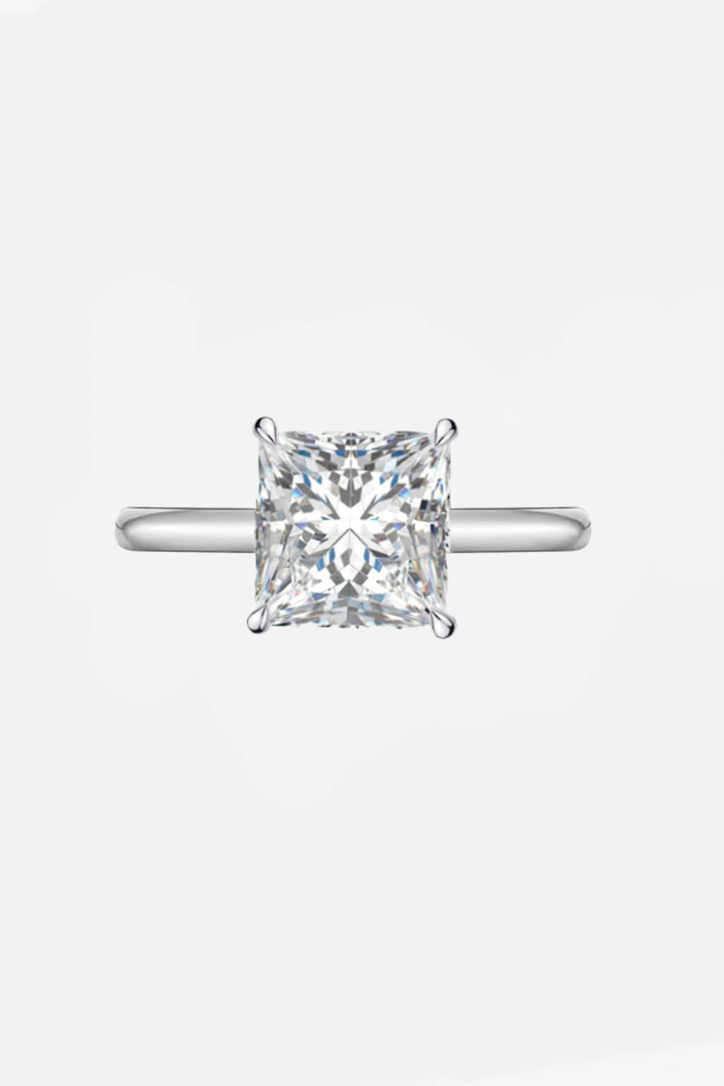 mila - princess cut lab grown solitaire diamond engagement ring 18k white gold ag & co jewellery