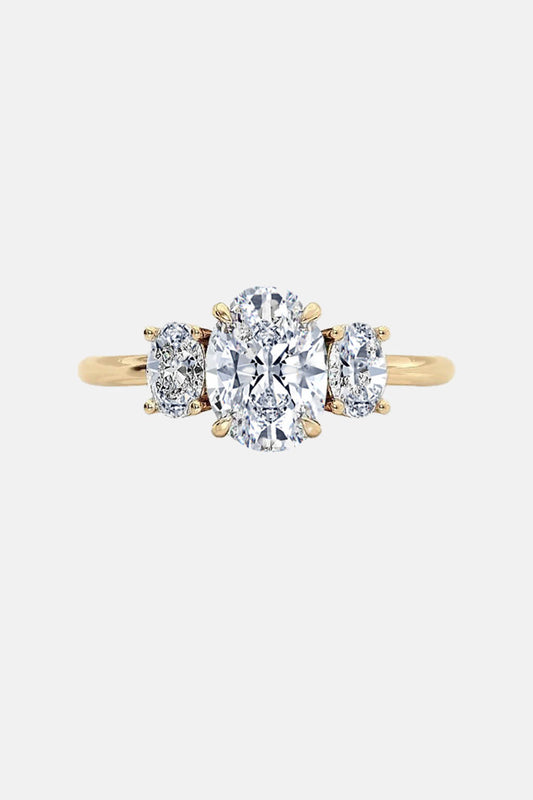 HARPER - Three Stone Trilogy Engagement Ring