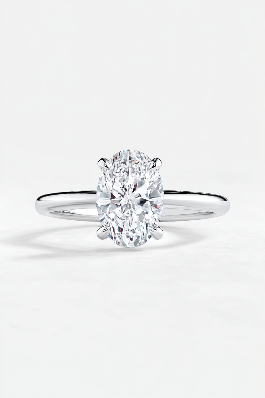 6-prong round solitaire moissanite ring ag & co jewellery