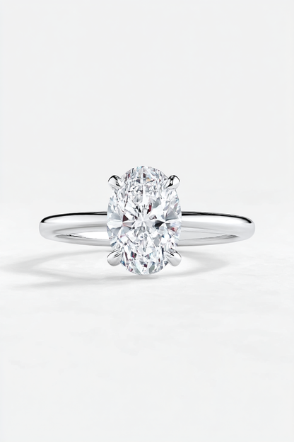 6-Prong Round Solitaire Moissanite Ring AG & CO Jewellery