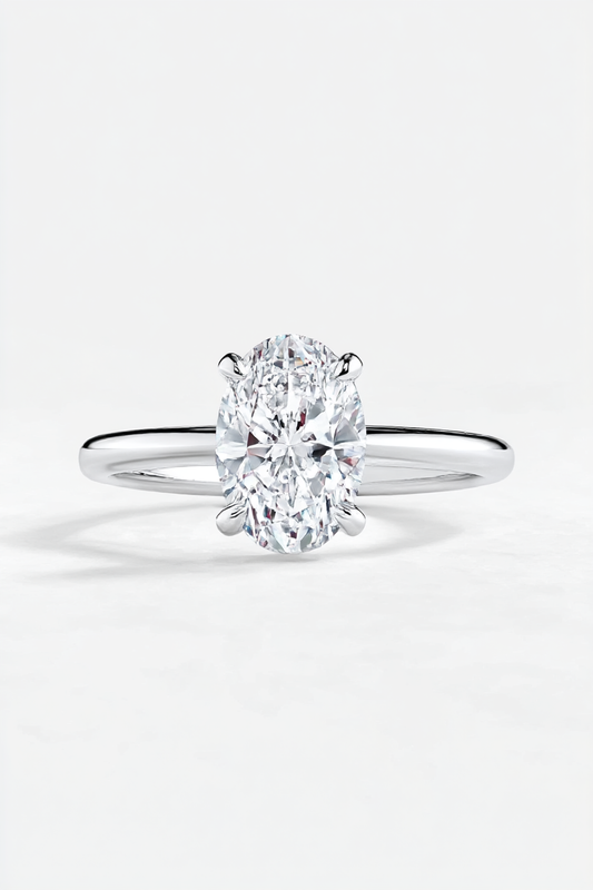 6-Prong Round Solitaire Moissanite Ring AG & CO Jewellery